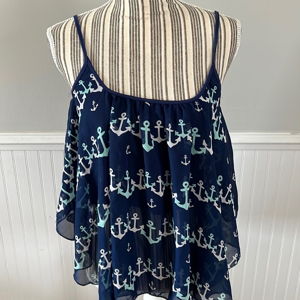 Ocean Drive Anchor Tank Top Size Large